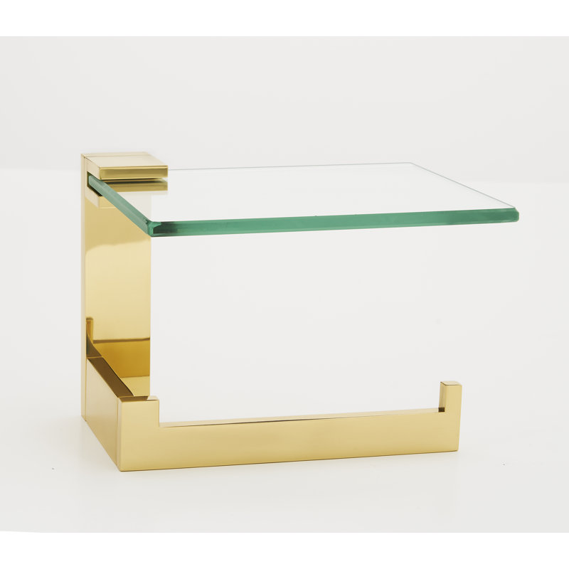 Linear TISSUE HOLDER, Unlacquered Brass