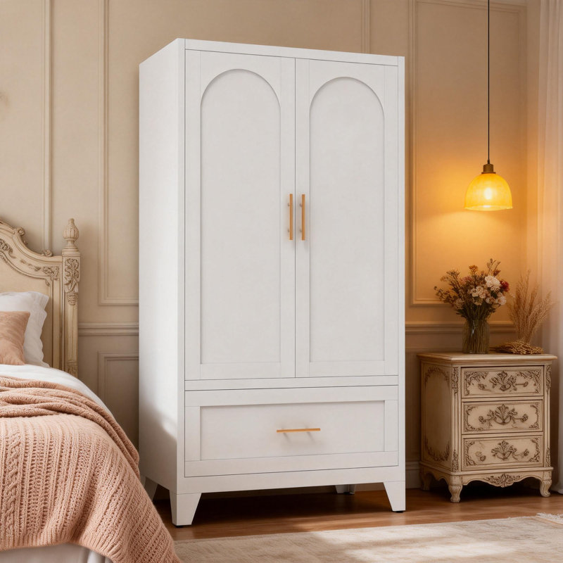 Steel 31.5 " W Dresser, H 60,16 po x l 31,5 po x P 17,72 po, White
