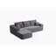 Boneless 104-Inch Cloud Sectional Sofa With L-Shape Chaise, Deep Seating Comfort, Modular Design, And Built-In Side Pockets.-17309320-17309316