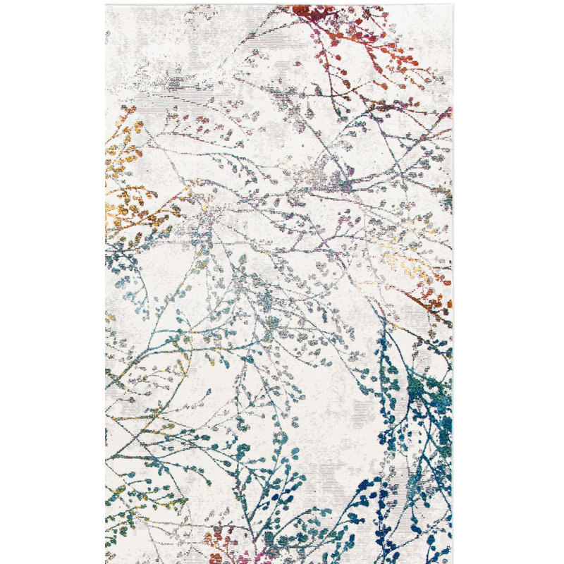 Ardeleana Performance Floral Rug, Runner 2' x 12'