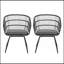 Ensemble de chaises d'extérieur polyvalentes au design gracieux et aux coussins confortables