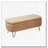 Faux Fur Flip Top Storage Bench with Gold Legs-1722685813
