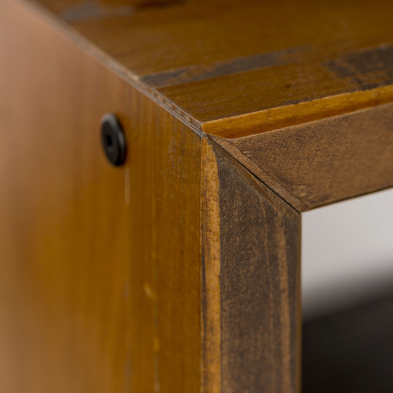 Earby Upholstered Storage Bench, Amber