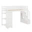 Lit mezzanine simple avec tiroirs et escaliers-2102937898