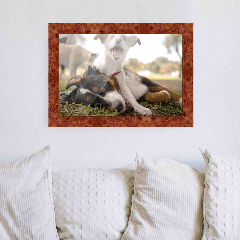 Cadre photo en bois massif Emmajane, L 15 po x H 17 po