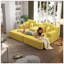 Ensemble 2 pièces surdimensionné de méridienne double, luxueux canapé-lit en velours côtelé moelleux avec 6 coussins et pochette de rangement pour les petits espaces, le cinéma maison et le salon-1607512799