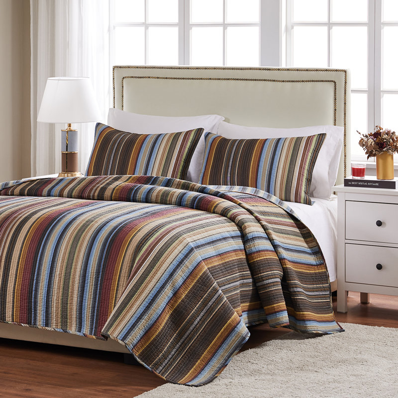Greenland Home Fashions Durango Earth 2-Piece Twin Size Quilt Set 68x88 + 20x26, Earth, Twin/Twin XL Quilt + 1 Standard Sham