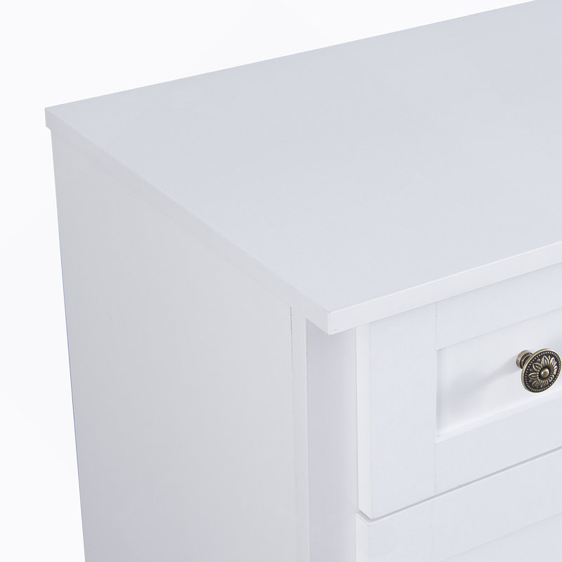 Buffet polyvalent avec grand rangement, tablettes réglables et design élégant pour un décor moderne, Blanc