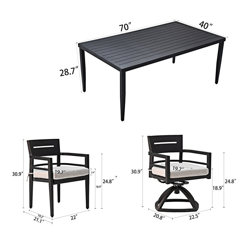 Ensemble de salle à manger 7 pièces
