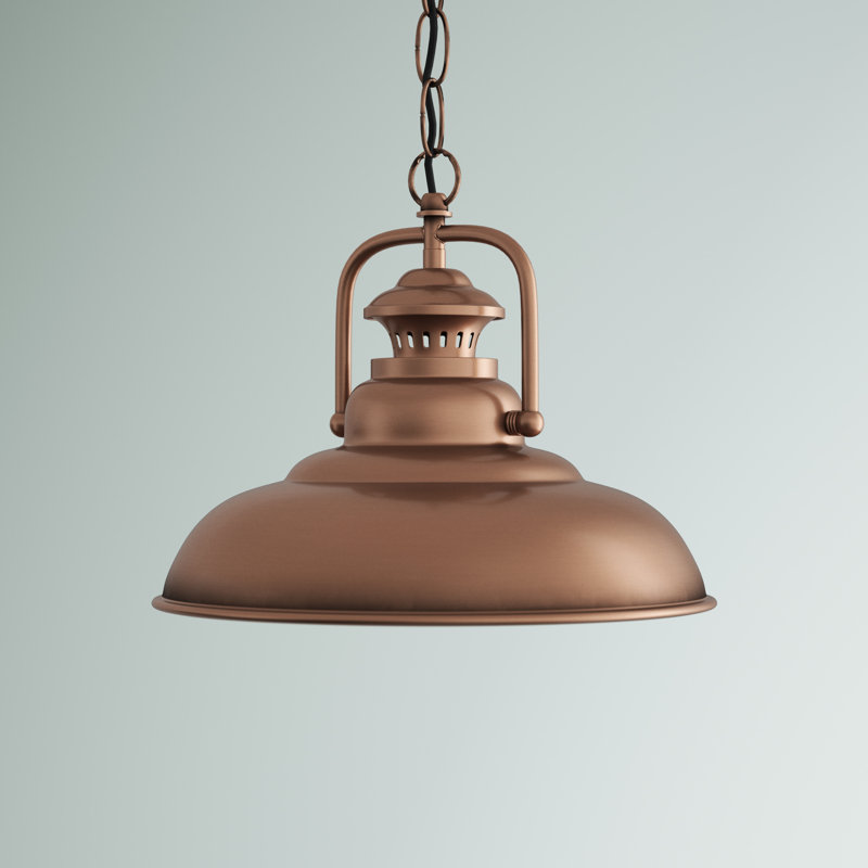 Wellington 1 - Light Dome Pendant, Copper