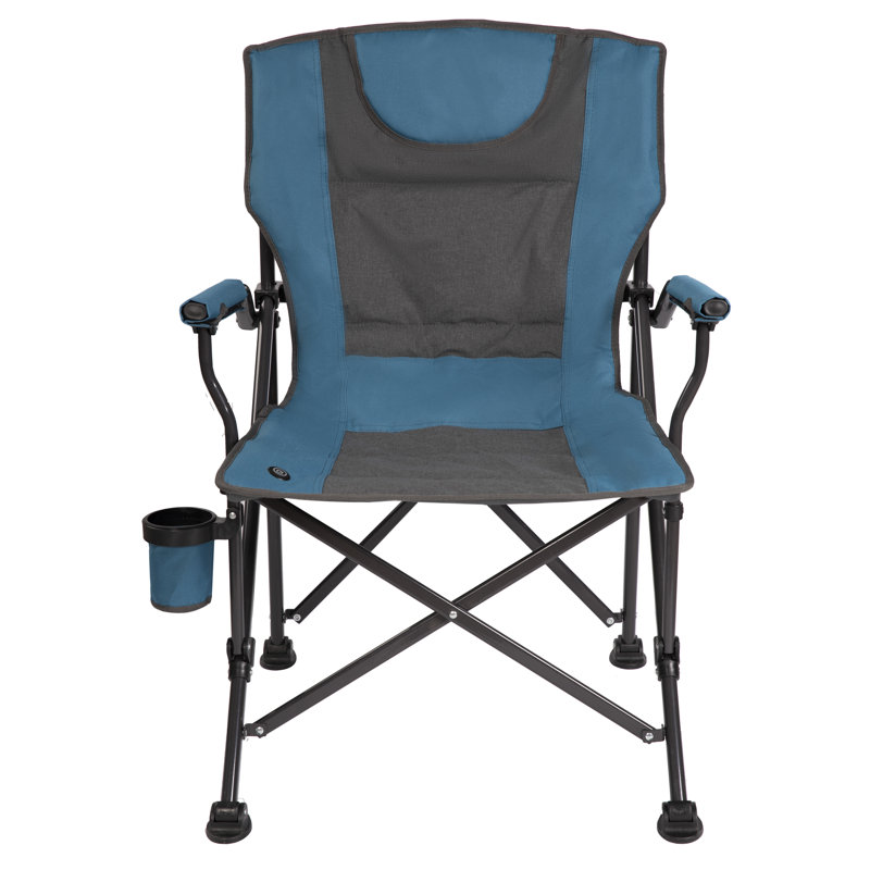 Kron Folding Camping Chair, Blue/Gray