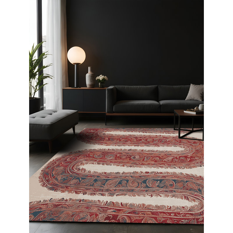 Tapis brun soyeux et moelleux, Carré 7 pi