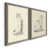 Toile avec cadre gris