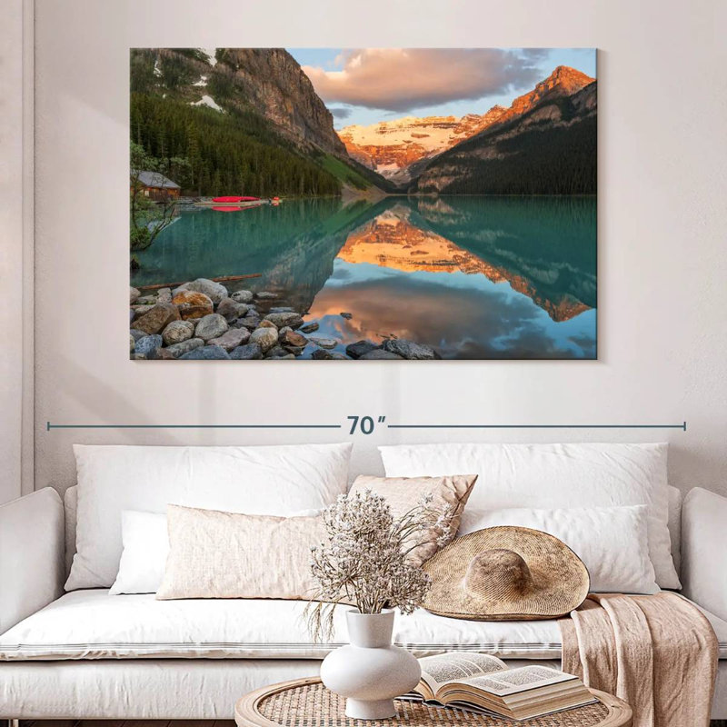 Alvord Lake Louise et les Rocheuses canadiennes, H 34 po x l 51 po