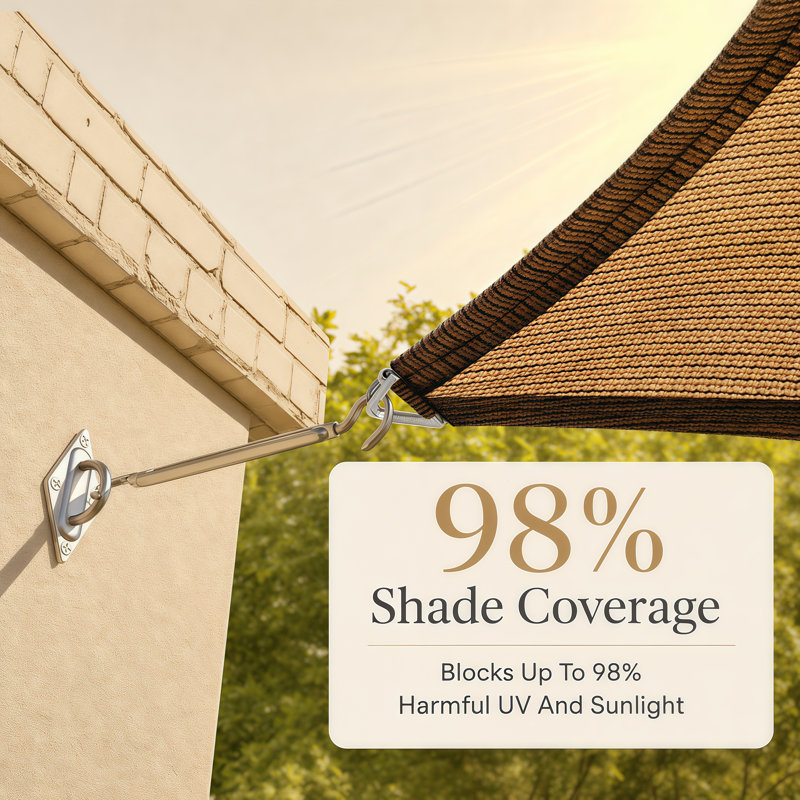Voile d'ombrage Royal Shade, Brun, 19 (pi) x 22 (pi) x 29,07 (pi)