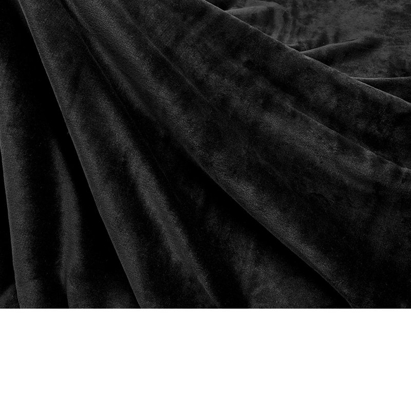 Medium Black Waterproof Reversible Sherpa Pet Blanket