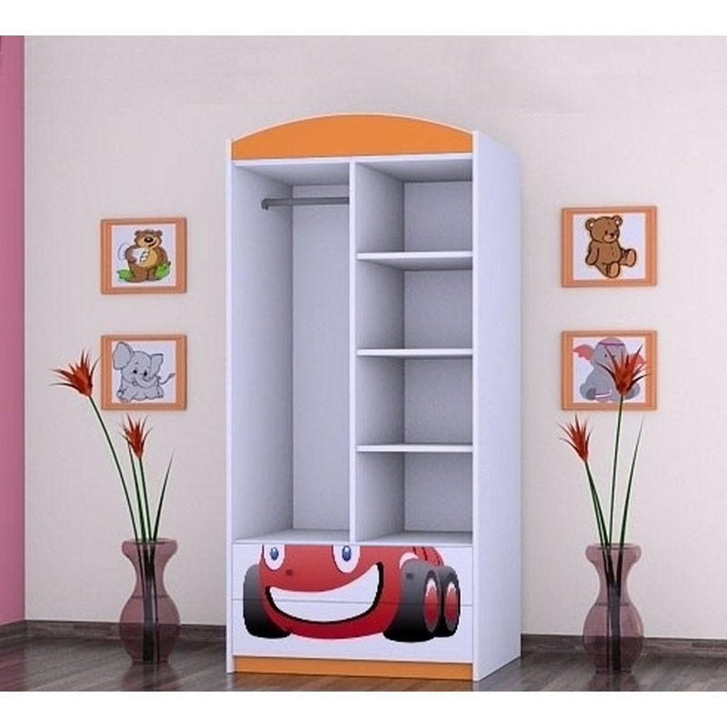 Nielson 2 Door Wardrobe, Orange