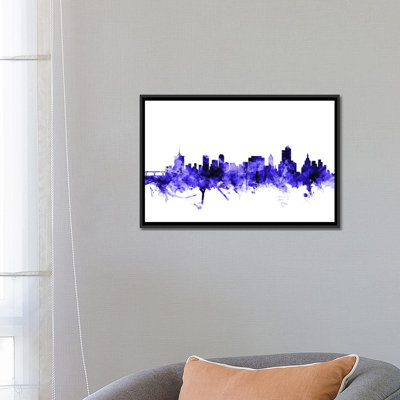 «Tulsa, Oklahoma Skyline» par Michael Tompsett, impression sur toile