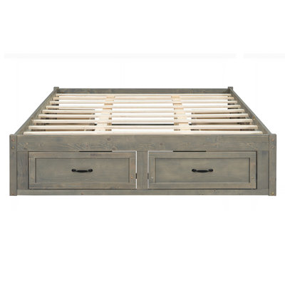 Platform Bed with 6 Storage Drawers