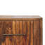 Table de chevet cannelée avec tiroirs