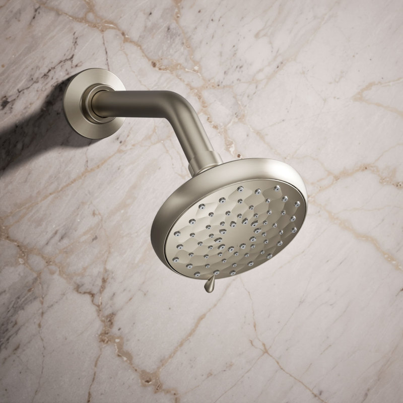Awaken B110 Flood Fixed Shower Head, Vibrant Brushed Nickel