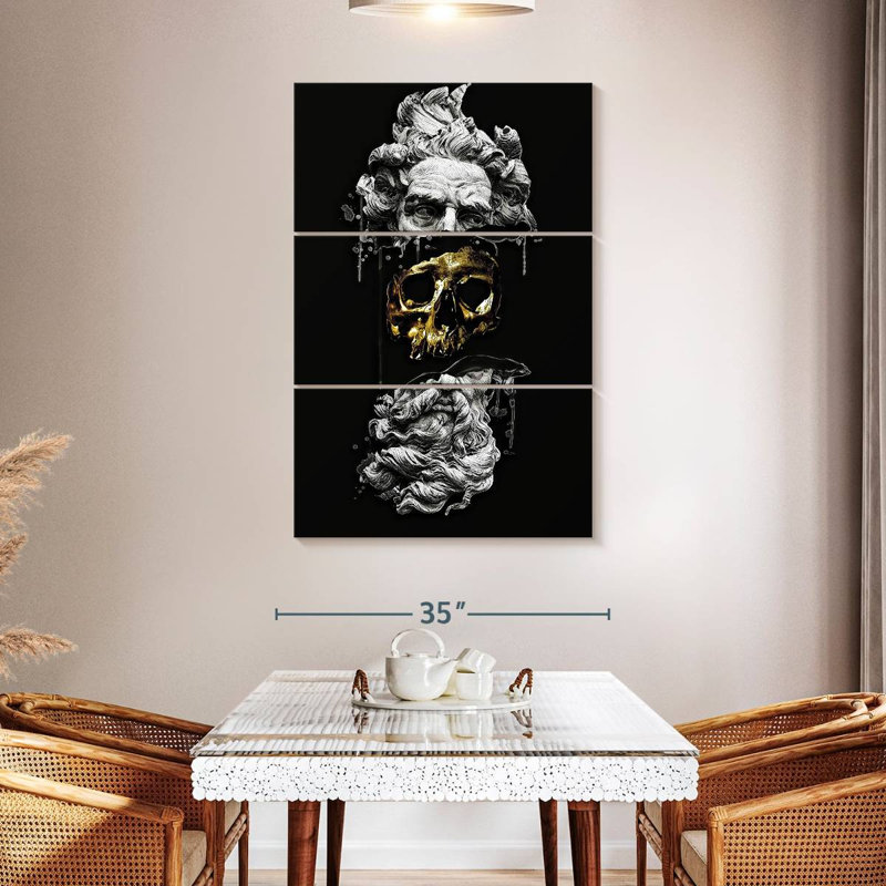 Leisha Hidden Skull, 50" H x 32" W