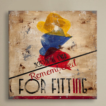 "en mémoire d’amour" par rodney’s blanc, affiche rétro sur toile tendue, H 48 po x l 48 po x P 1,5 po