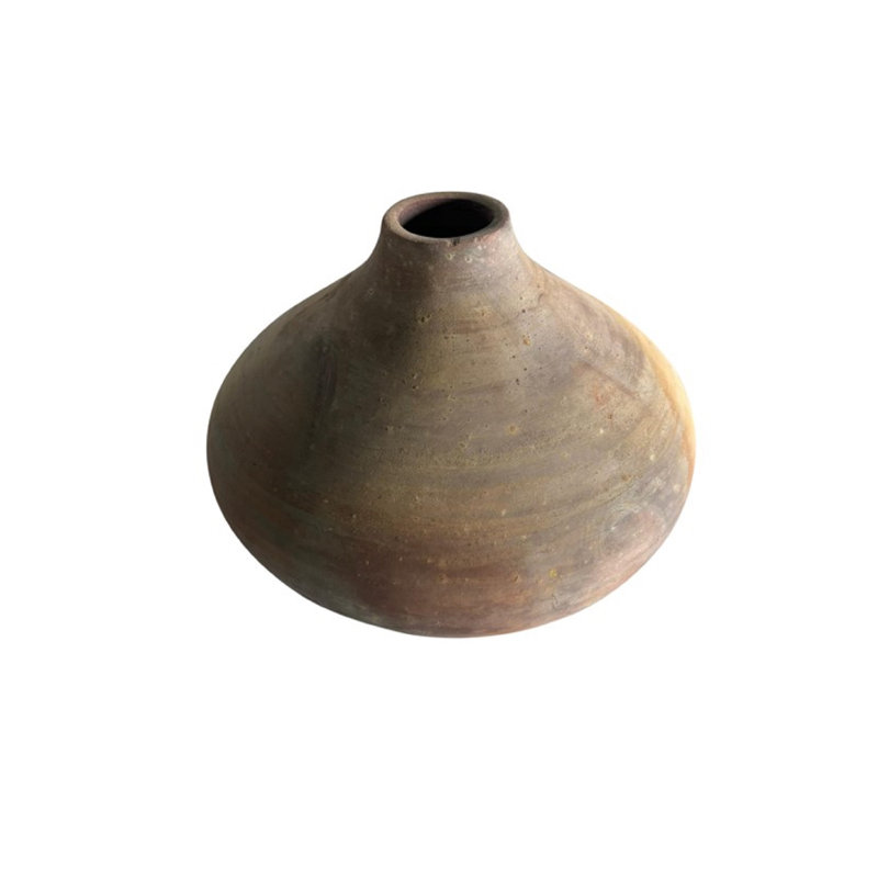 Terracotta Vase Dia 10" & H 5.5"