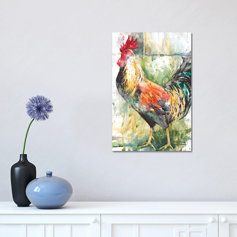 Green And Gold by Annelein Beukenkamp - Wrapped Canvas Painting, 30.48 cm H x 45.72 cm W
