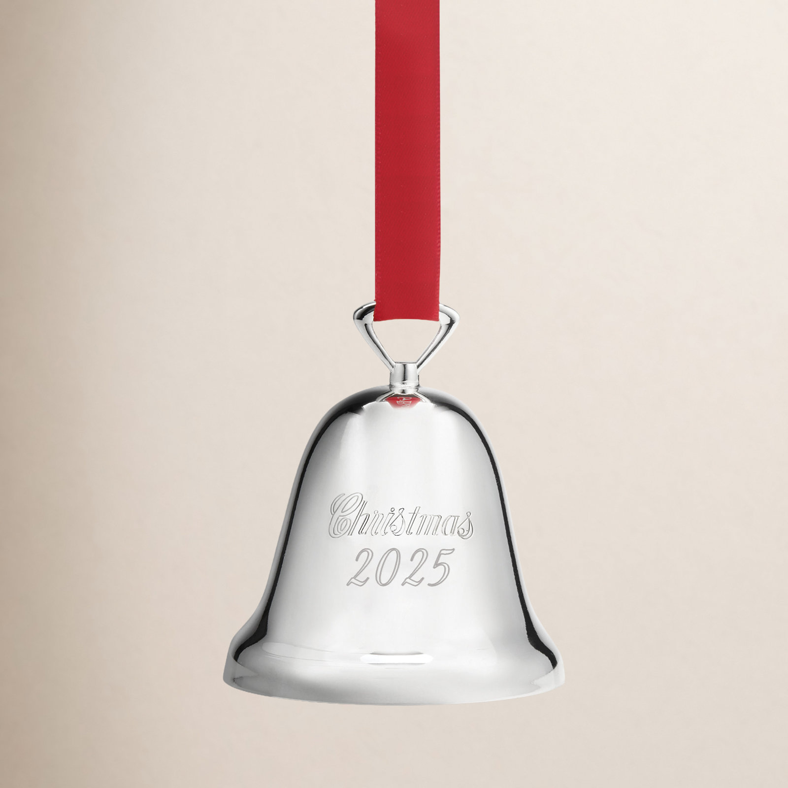 2025 Annual Christmas Bell Silverplate Ornament