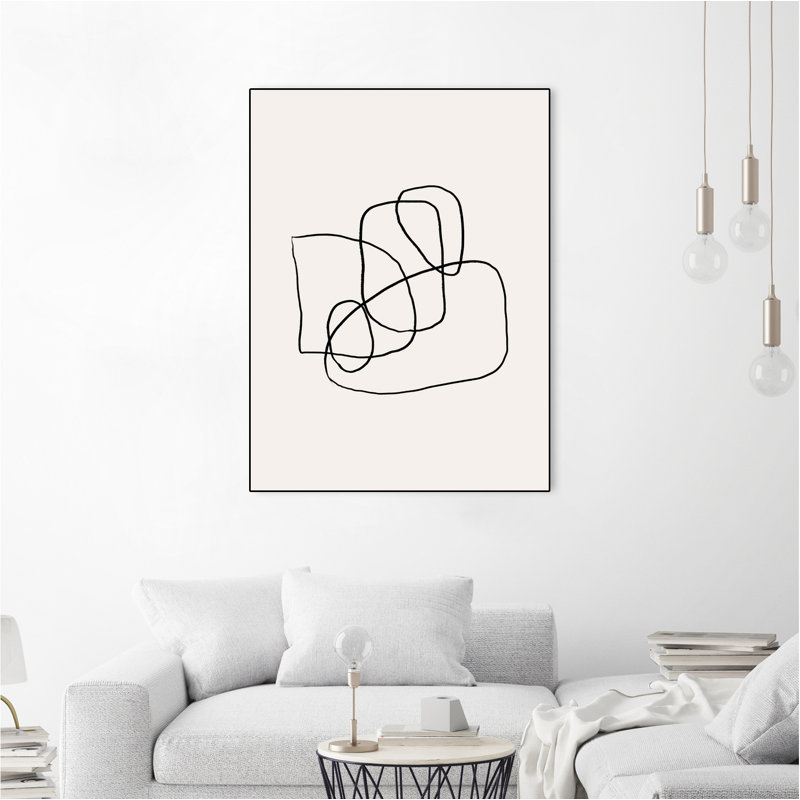 Simple Lines' Framed Canvas, 40" H x 30" W