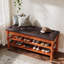 Faux Leather Upholstered Storage Bench
