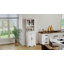 Armoire de cuisine, huche de cuisine avec 8 tablettes de porte, blanc