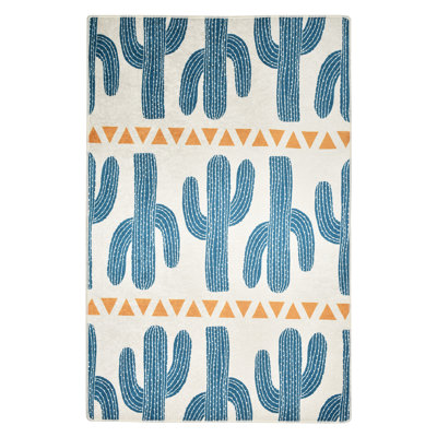 Stylish Area Rug, 4.6 x 6.2 Feet, 100% Polyester, 0.4 in Pile Height | Antibacterial, Non-Slip Underside, Machine Washable | Perfect for Living Room, Bedroom, and Dining Spaces, Durable & Easy to Maintain
