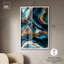 Art mural bleu sarcelle Teal Tectonic II-115127281-115127285