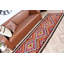 Tapis turc tissé à la main avec motif géométrique vibrant pour un décor intérieur unique et tapis de style bohémien sans dimensions