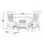 Ensemble de table de jeu et de chaises Glick Kids-574257053