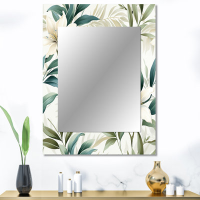 Serene Botanics Tropical Pattern - Tropical Mirror Wall Decor