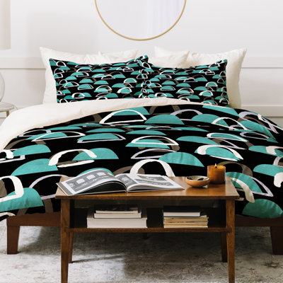 Modern & Contemporary Polyester Abstract Duvet Cover