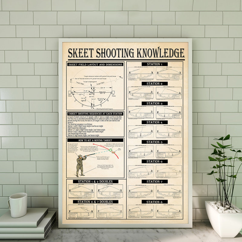 Toile tendue Skeet, H 14 po x l 11 po x P 2 po