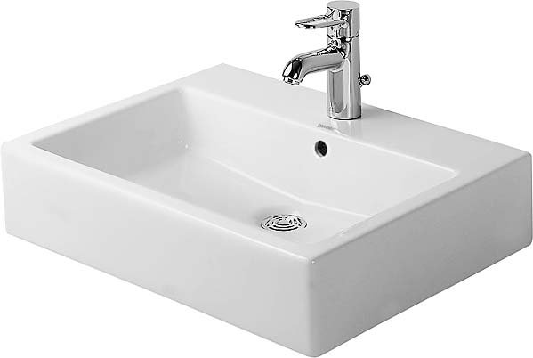 Vero Ceramic Rectangular Vessel Bathroom Sink with Overflow