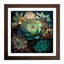 Succulent Stained Glass Effect - Framed Print-351354198
