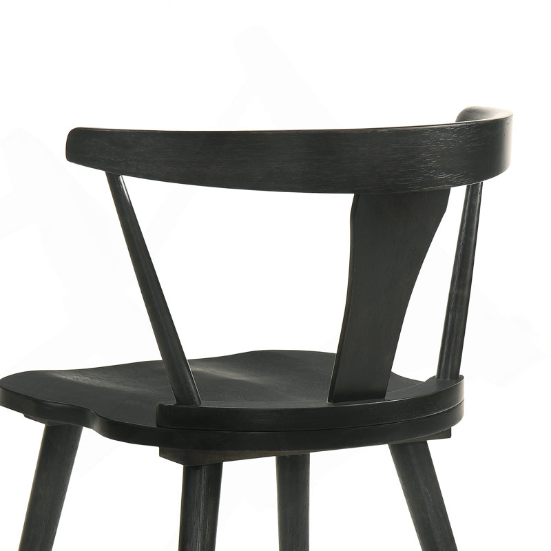 Ensemble de 2 pièces pour chaise de salle à manger rustique moderne de style campagnard au design rétro, facile à assembler