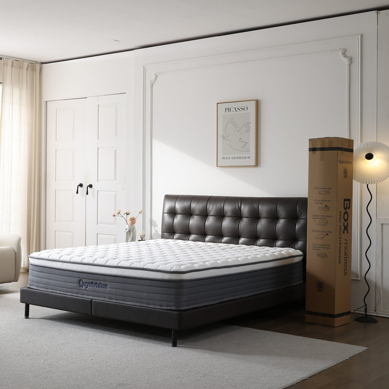 12" Full Size Medium Firm Feel Spring Memory Foam  Mattress, Full