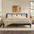 Boho Solid Wood Rat Panel Headboard  Bedframe –
