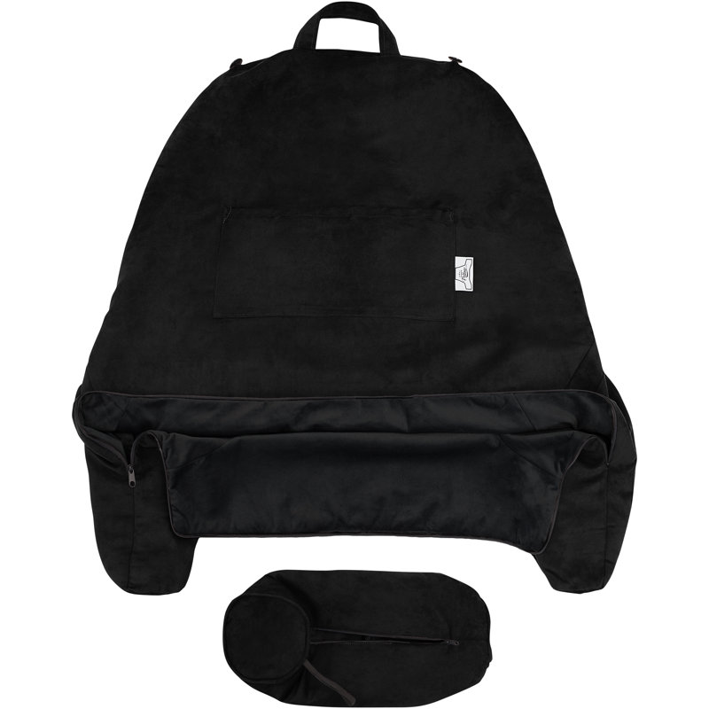 Housse de coussin d'extérieur Easy Transport, Noir écurie