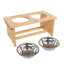 Bols pour chien avec support en bambou PETMAker-126451512
