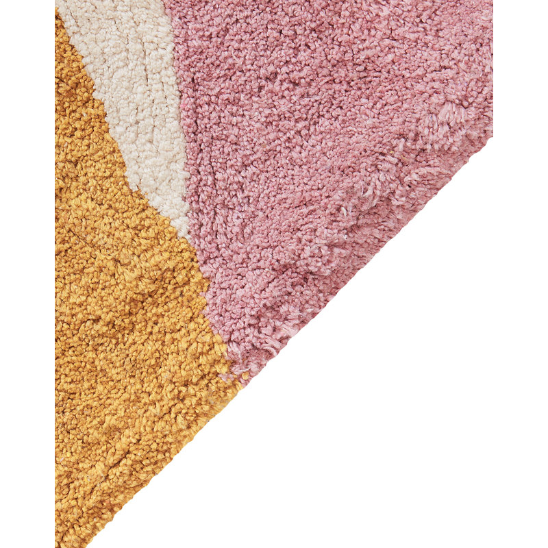 Roper Rectangle 140 cm x 200 cm Abstract Cotton Hand Tufted Area Rug