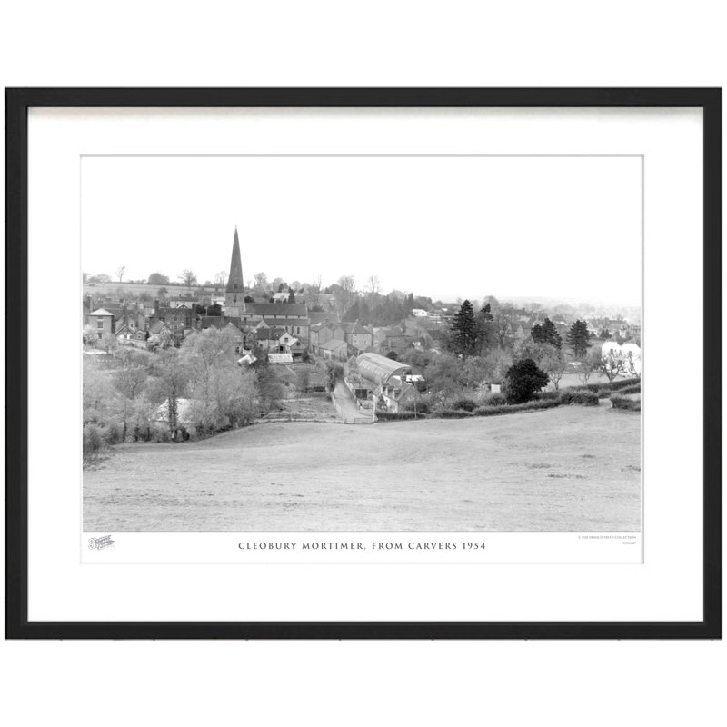 Cleobury Mortimer, From Carvers 1954 by Francis Frith - Single Picture Frame Print, 28cm H x 36cm W x 2.3cm D