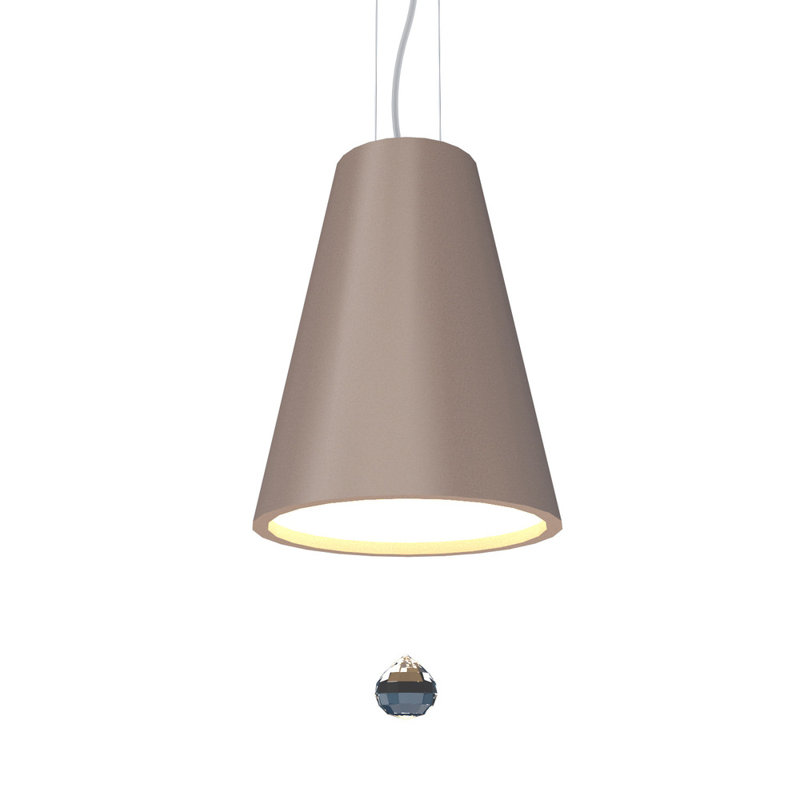 Luminaire suspendu conique à DEL, Érable, Érable, 4000